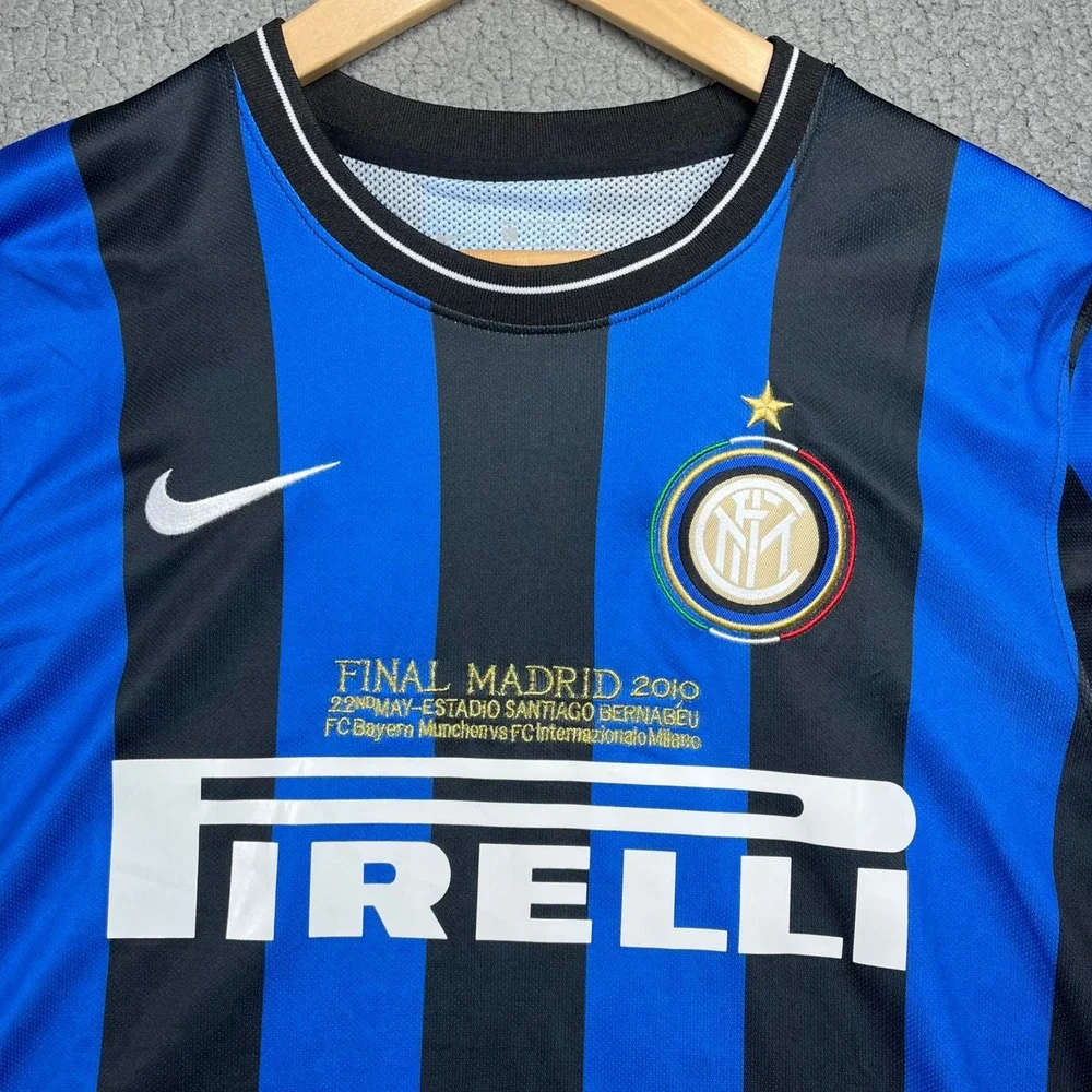 Nike Inter Milan 2010 Champions League Final Sneijder 10 Jersey Long Sleeve L